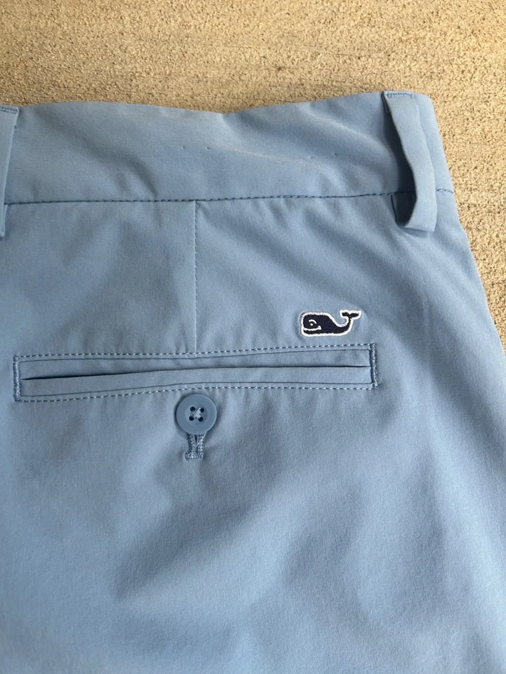 Vineyard Vines Sky Blue Flat Front Men's Breaker Shorts - Picture 4 of 6